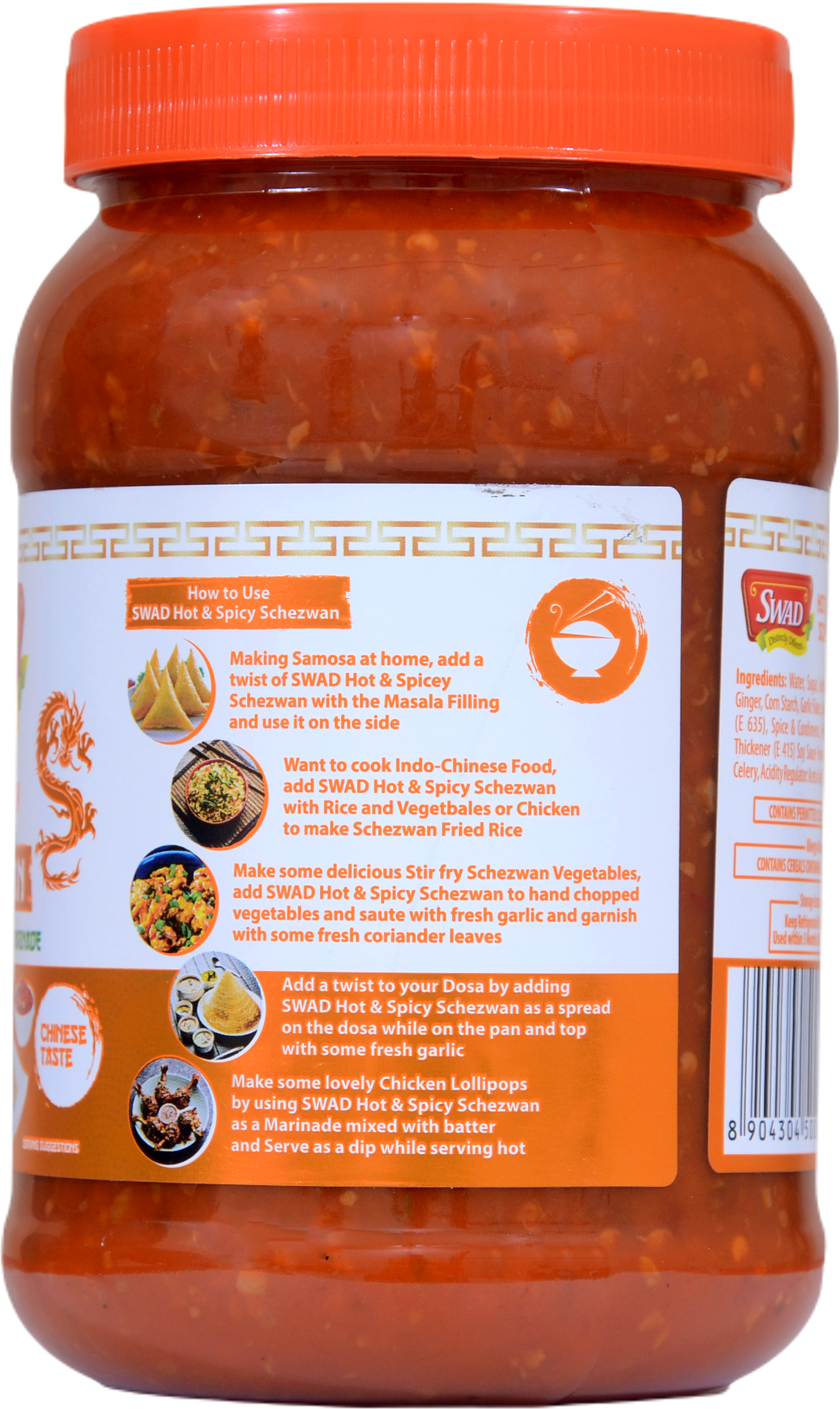 SWAD Hot & Spicy Schezwan 1kg | Dip | Spread | Chutney | Marinate