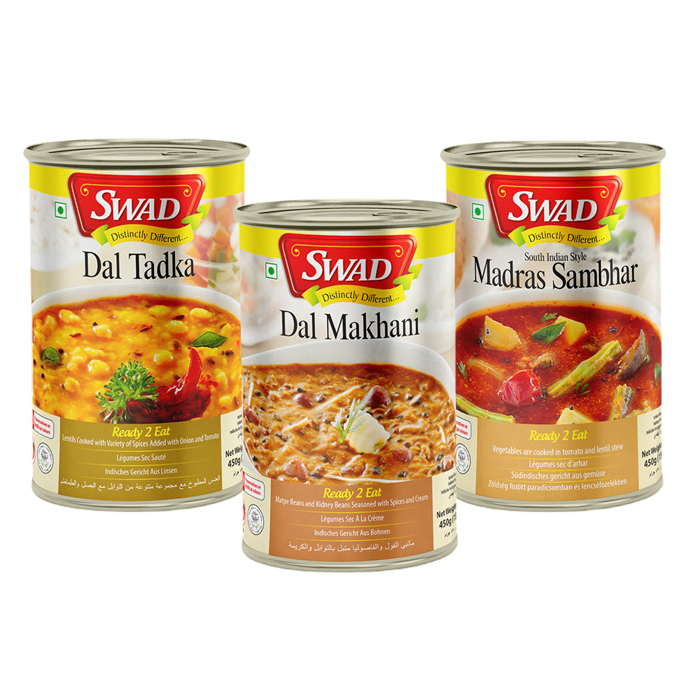 SWAD Dal Makhani, Dal Takda & Madras Sambar