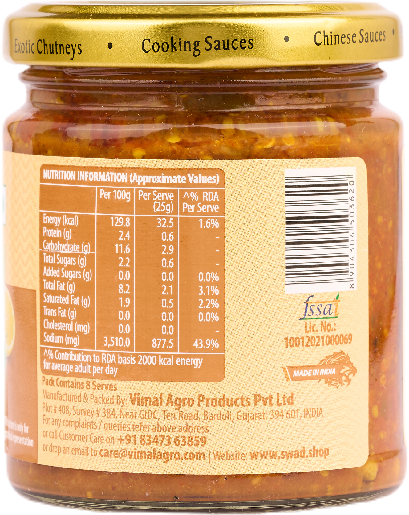 SWAD Mixed Pickle in Olive Oil 200g