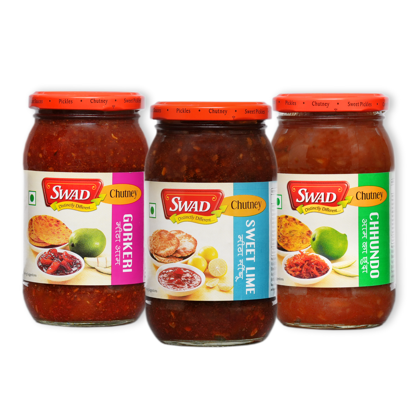 SWAD Combo Pack of Chhundo 500g|Gorkeri 500g|Sweetlime 500g