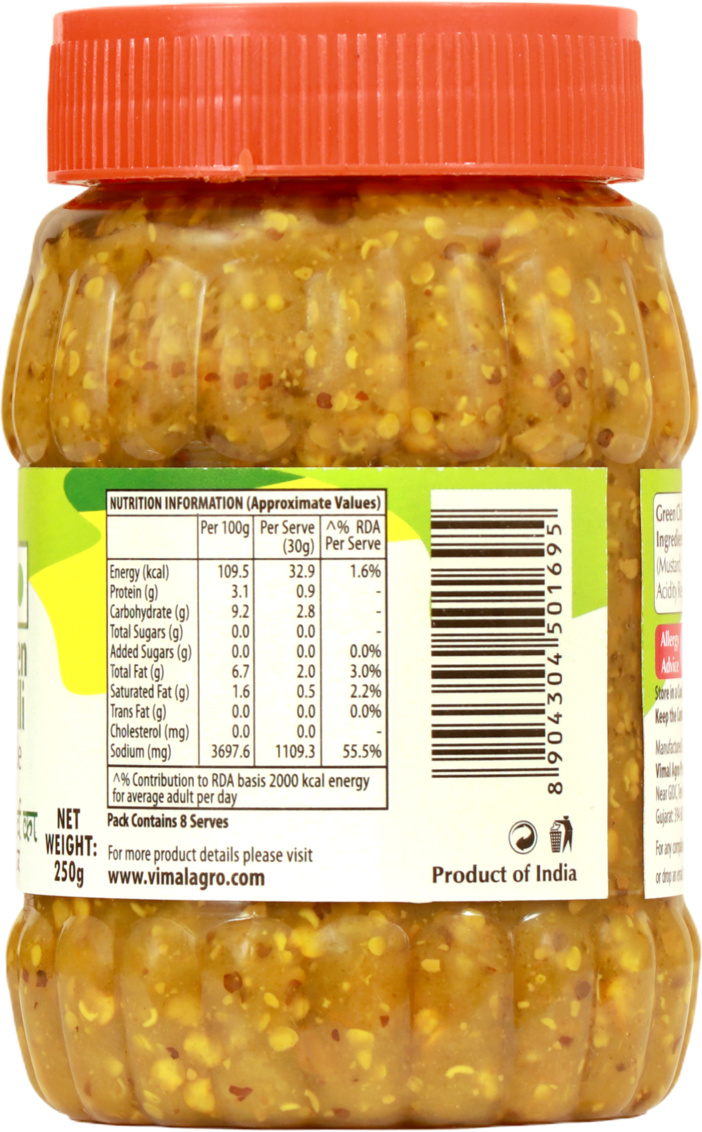 SWAD Green Chilli Pickle 250g