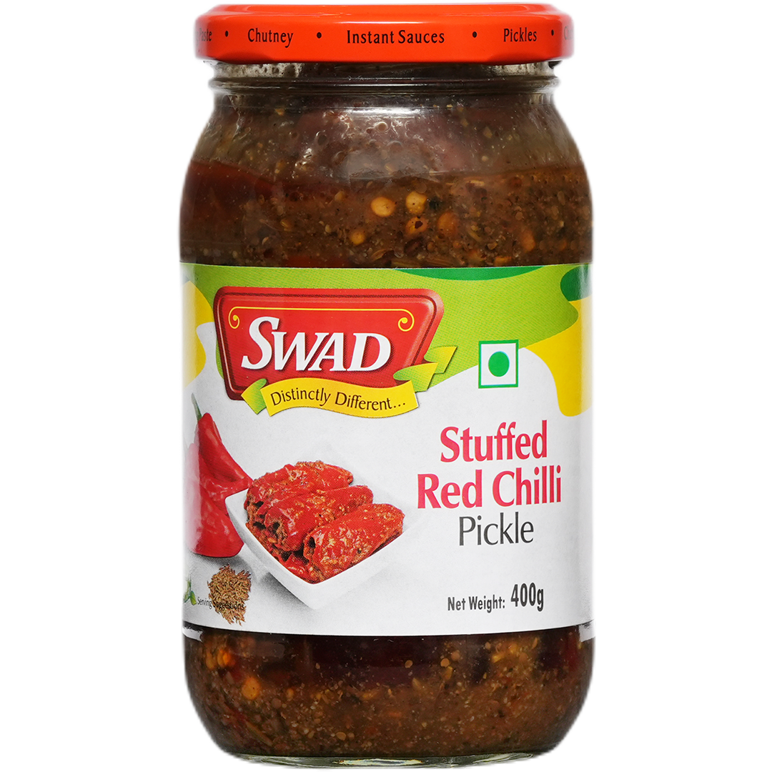 SWAD Stuffed Red Chilli Pickle- 400g