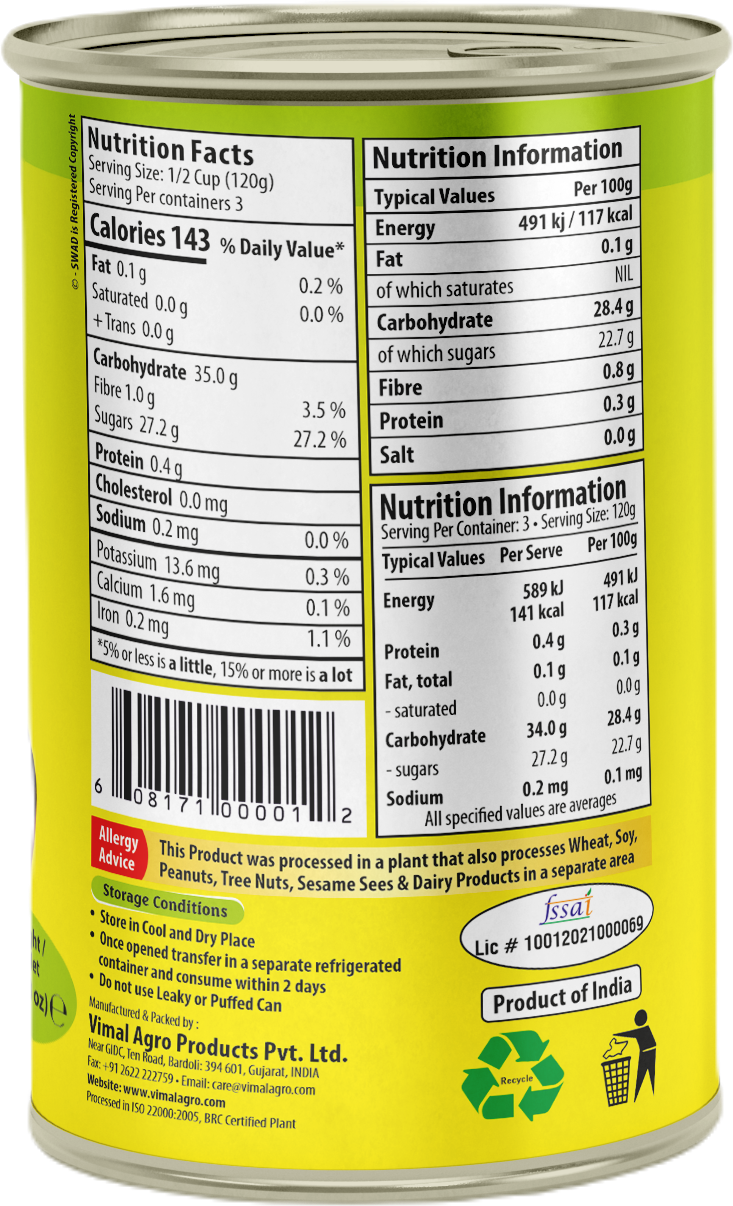 SWAD Alphonso Mango Pulp 450g