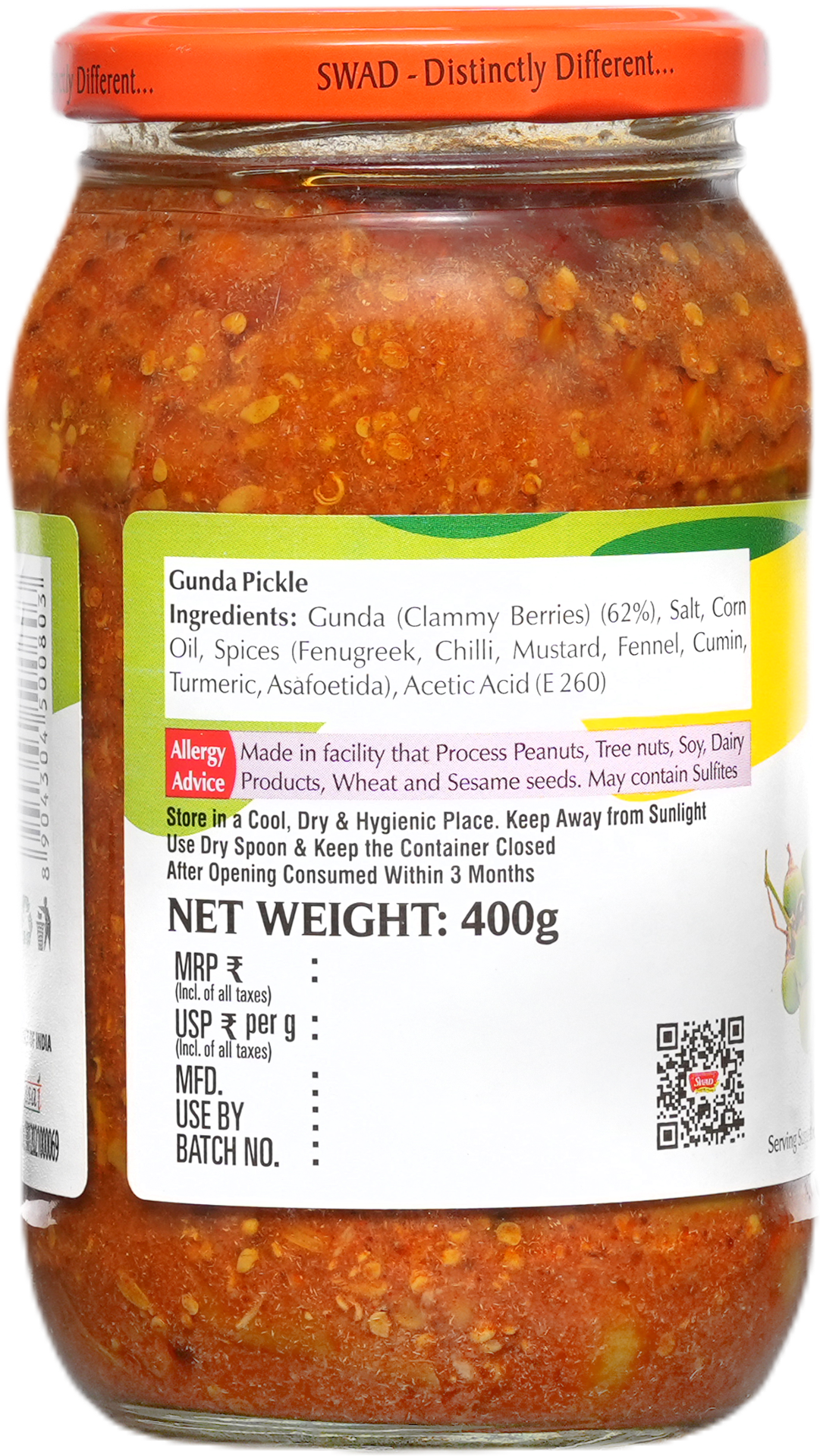 SWAD Gunda Pickle-400g