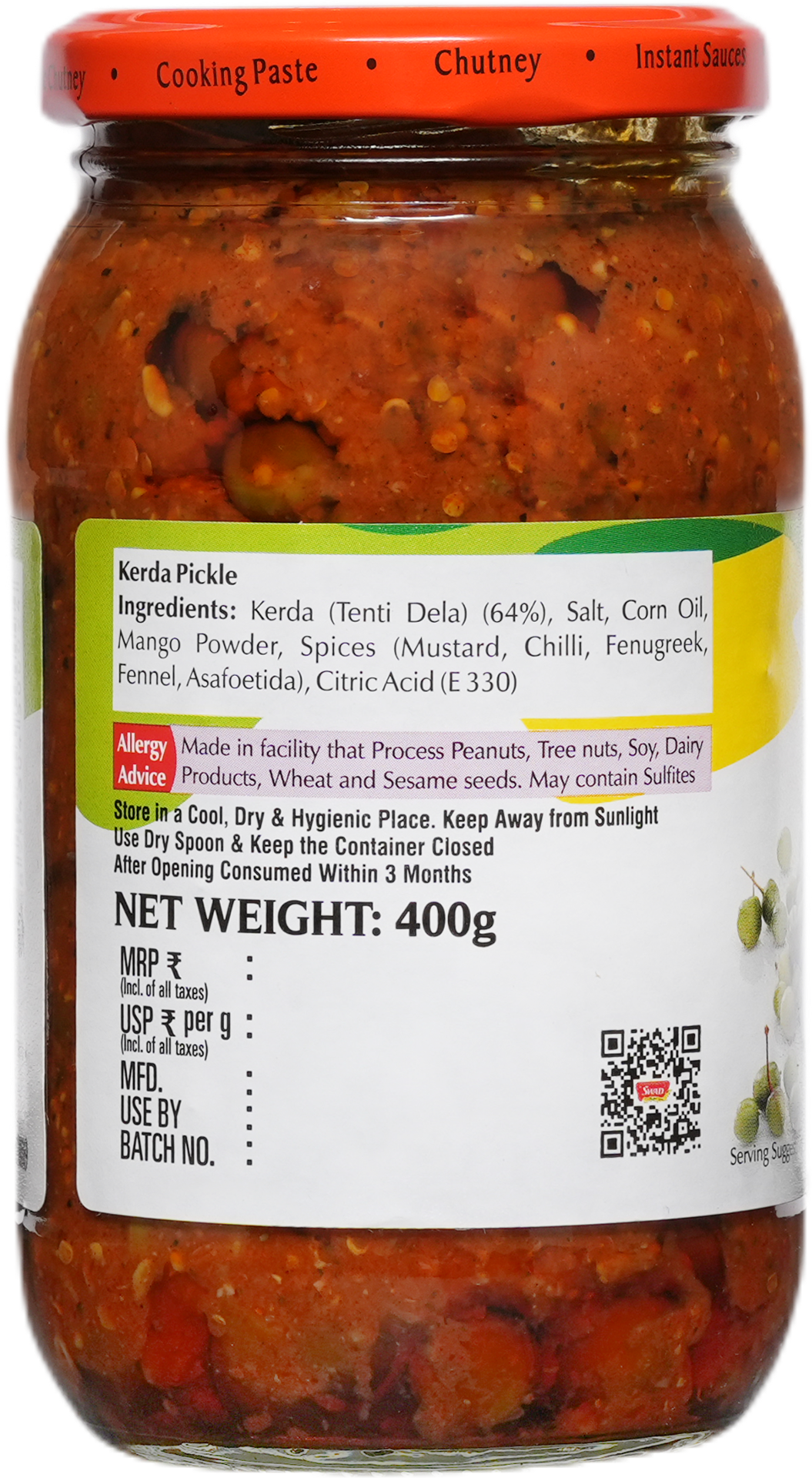 SWAD Kerda Pickle-400g