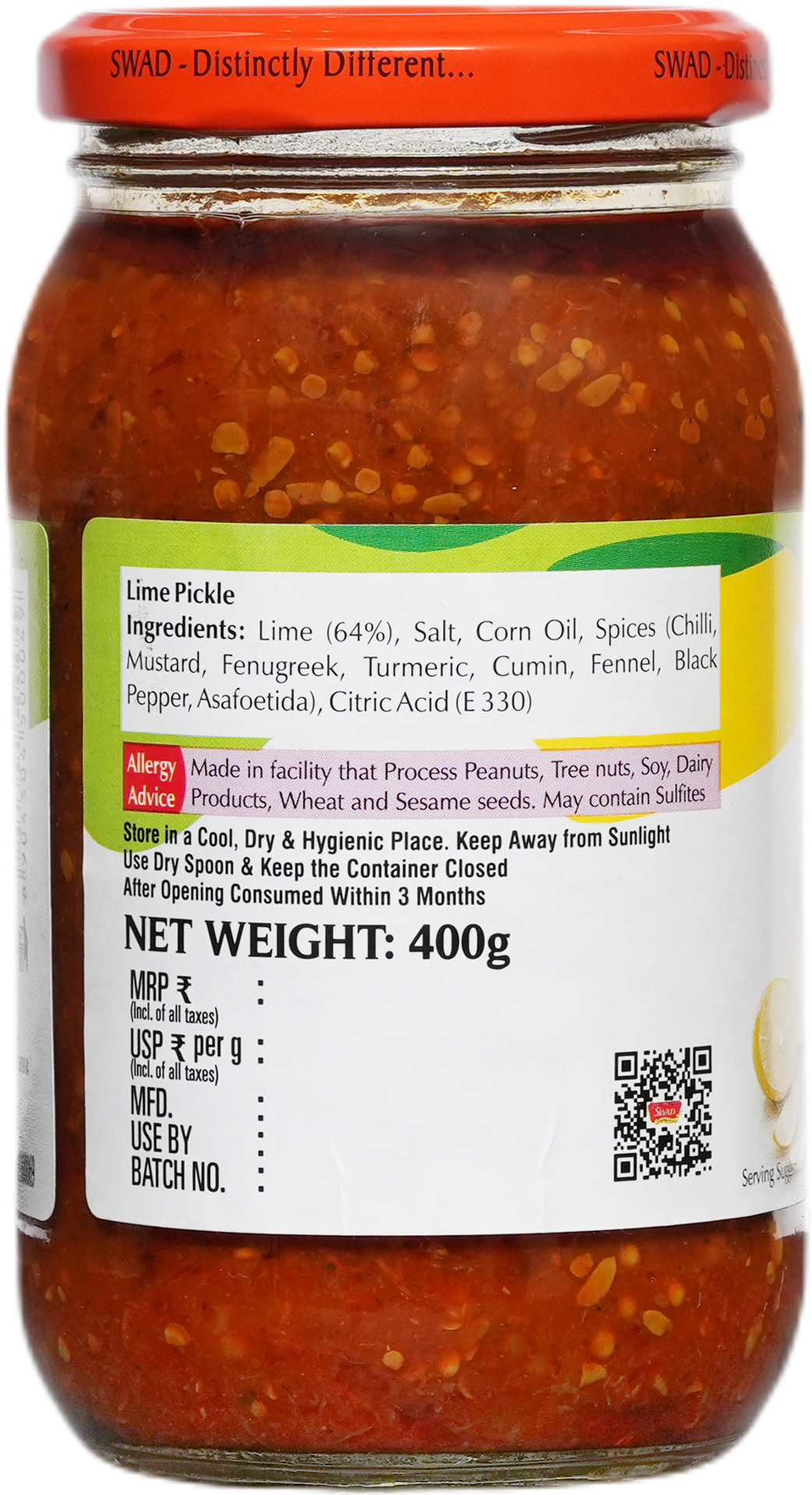 SWAD Lime Pickle-400g