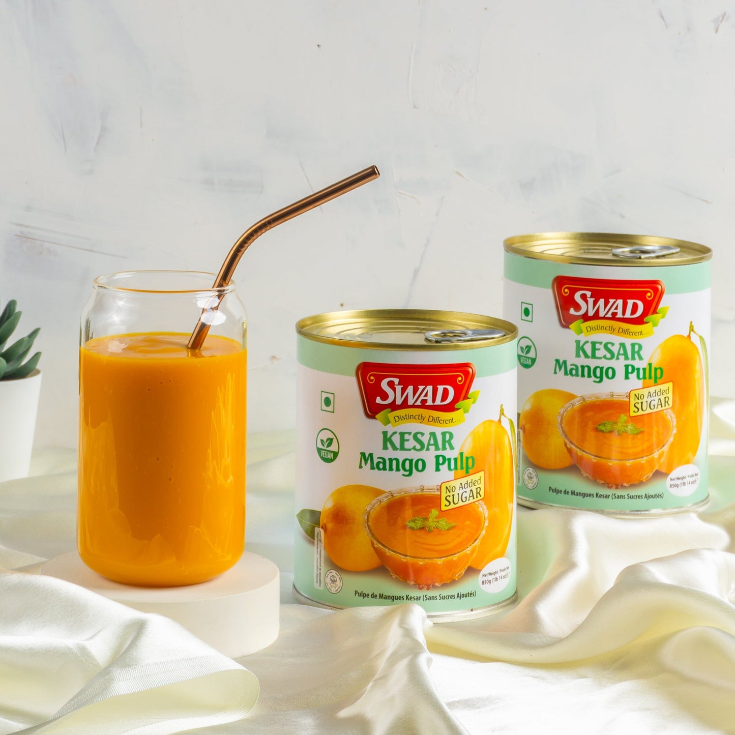 SWAD Kesar Mango Pulp No Added Sugar 850g