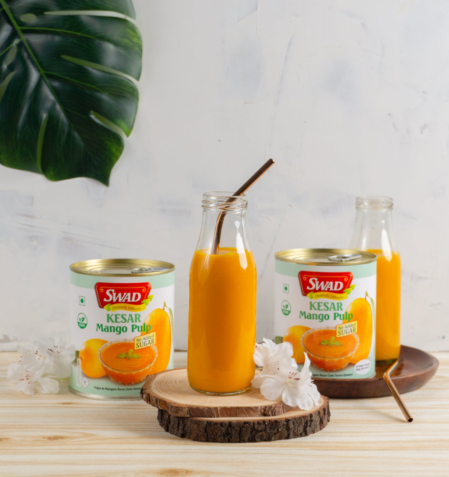 SWAD Kesar Mango Pulp No Added Sugar 850g