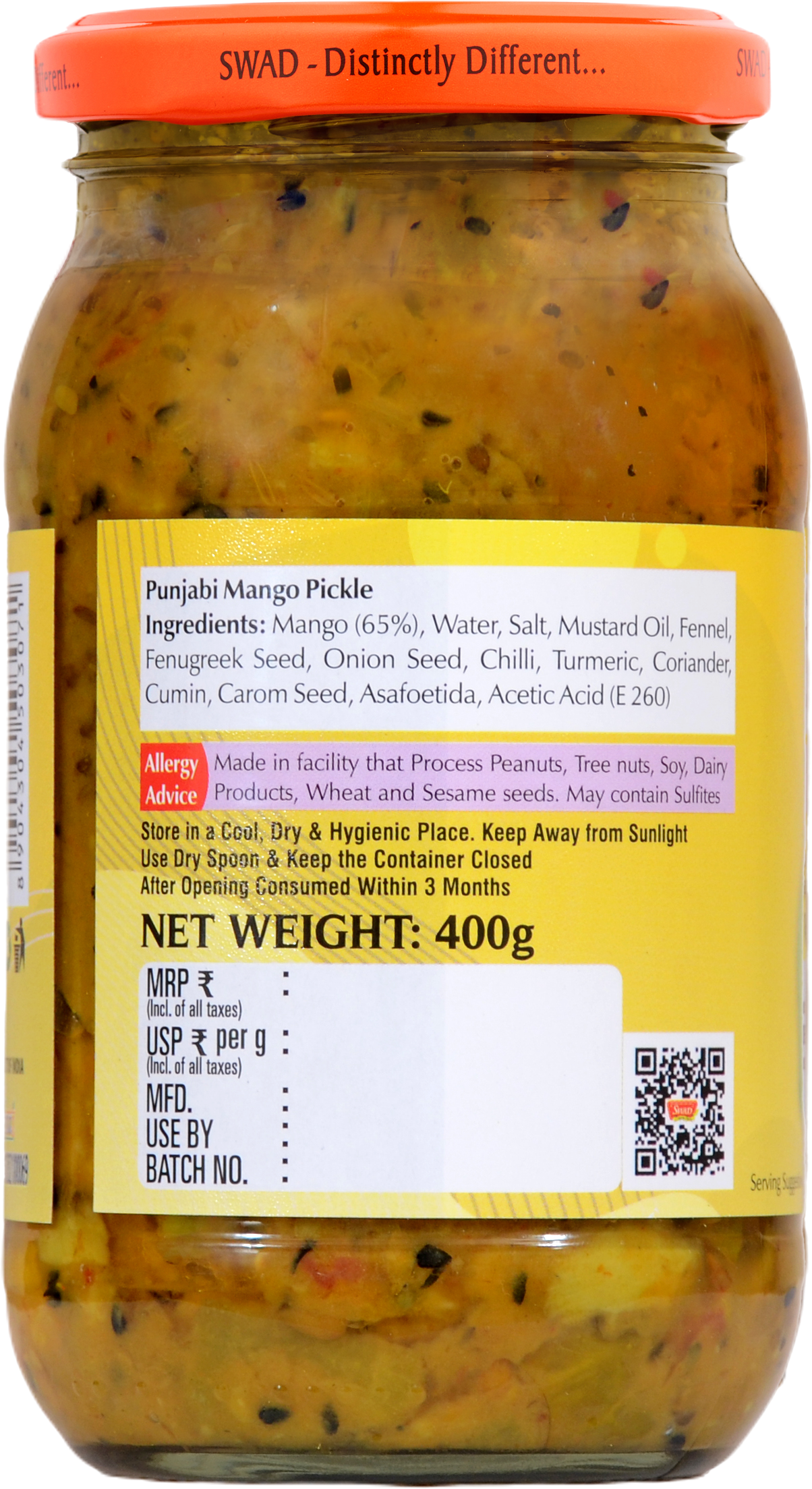 SWAD Punjabi Mango Pickle 400g