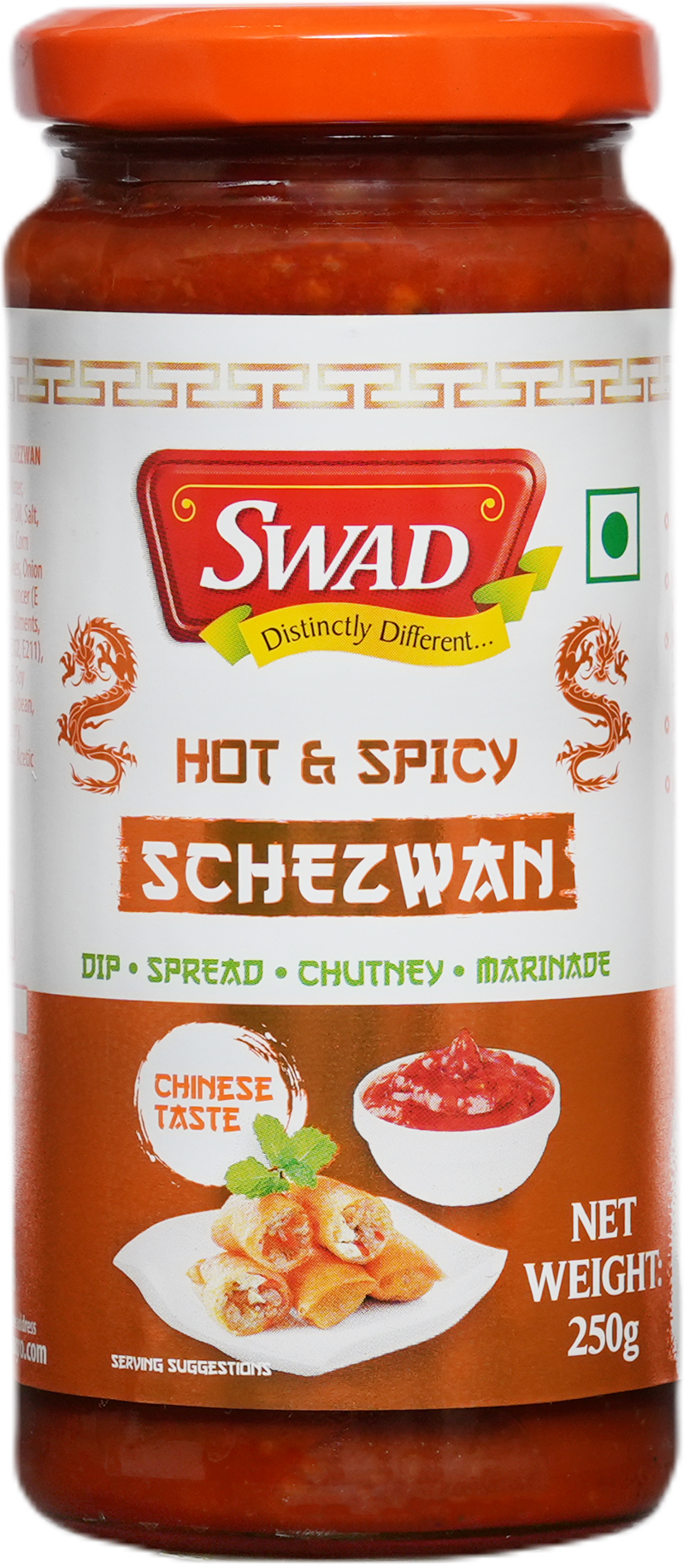 SWAD Hot & Spicy Schezwan 250g | Dip | Spread | Chutney | Marinate -