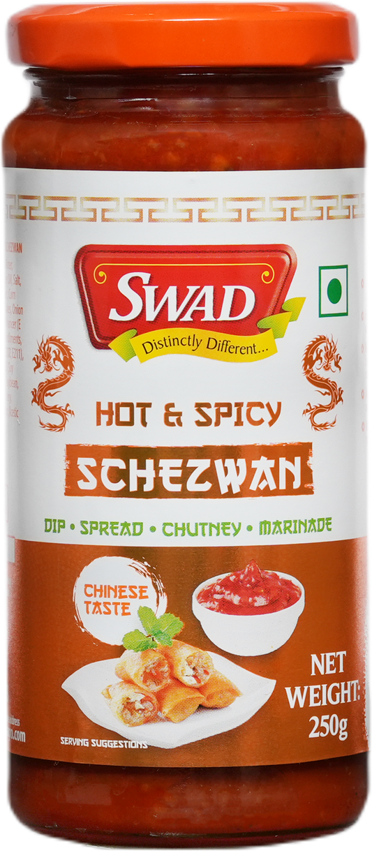 SWAD Hot & Spicy Schezwan 250g | Dip | Spread | Chutney | Marinate -