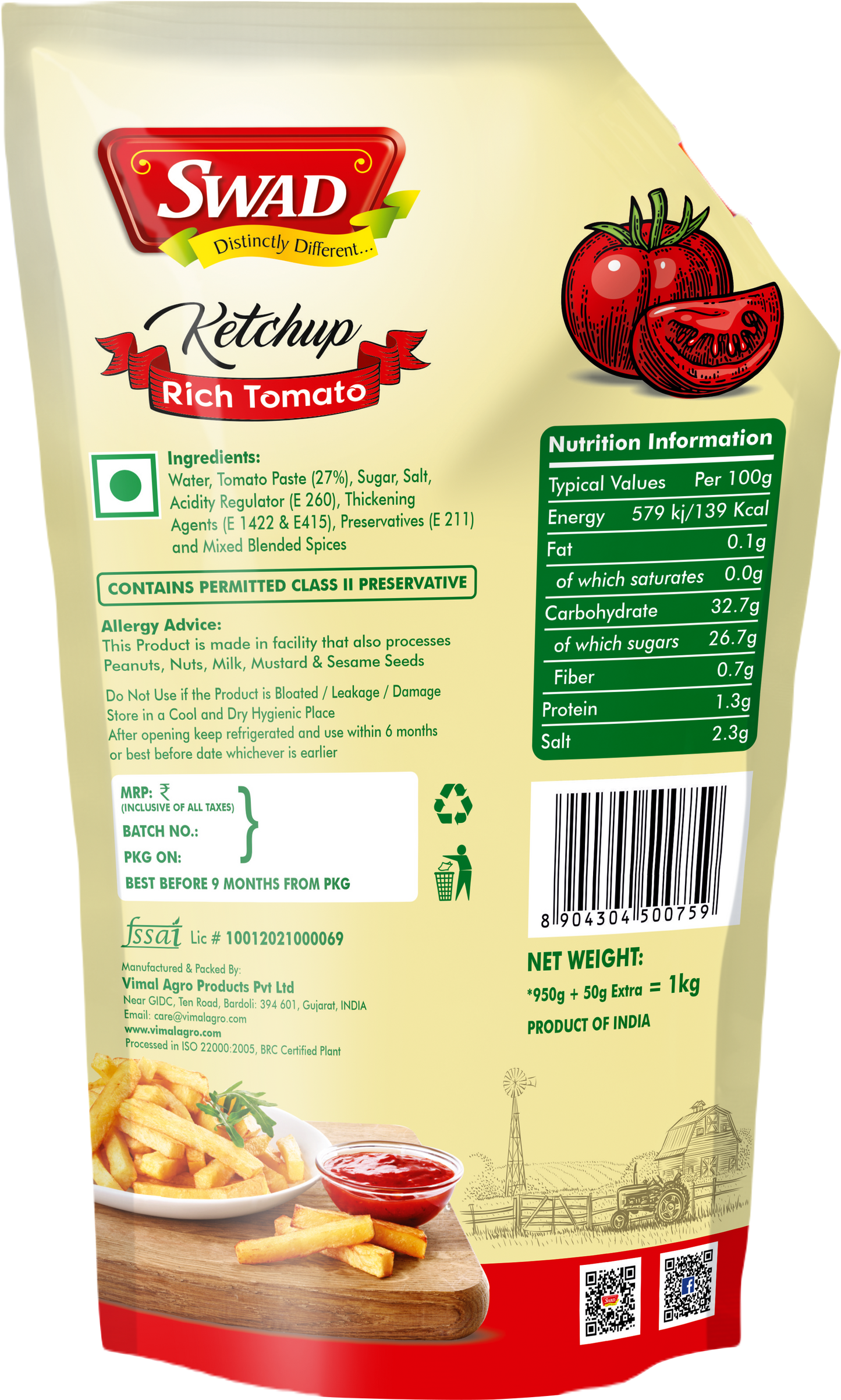 SWAD Tomato Ketchup 950g
