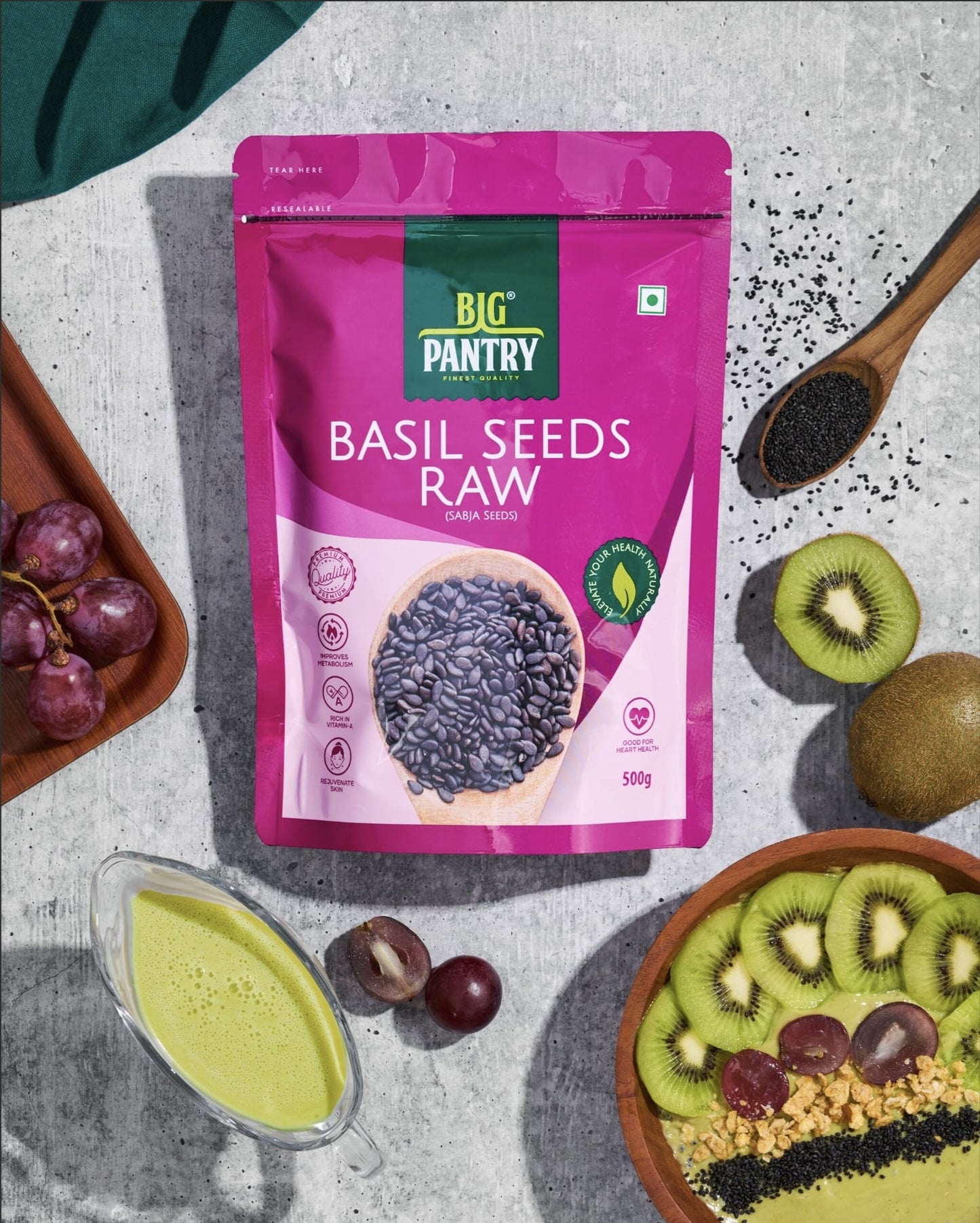 BIG PANTRY Basil Seeds 500g