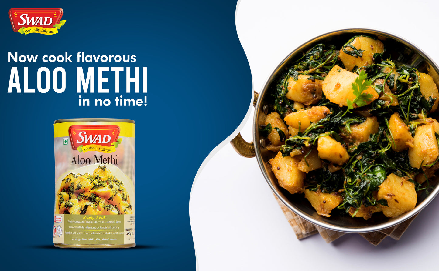SWAD Ready to Eat Aloo Methi 450g