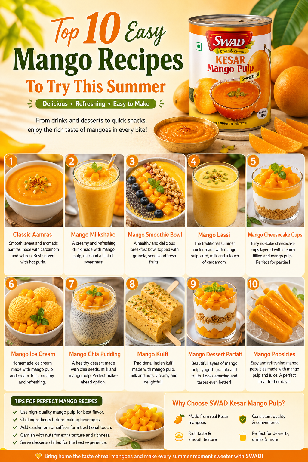 Top 10 Easy Mango Recipes To Try This Summer