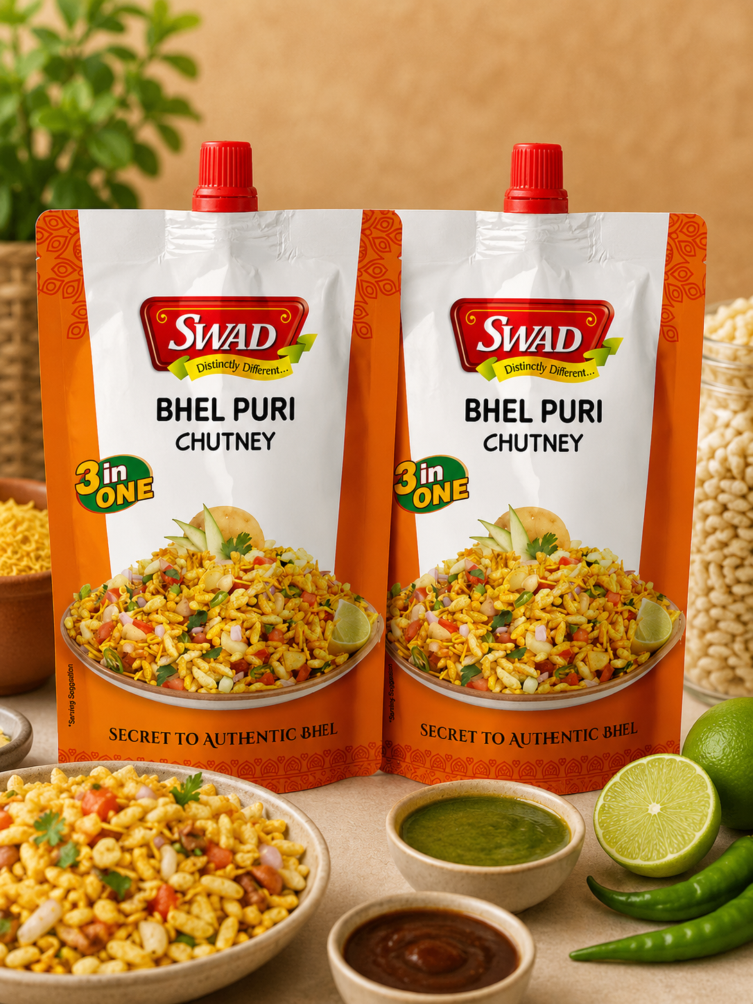 SWAD Bhelpuri Chutney 200g-Pack of 2