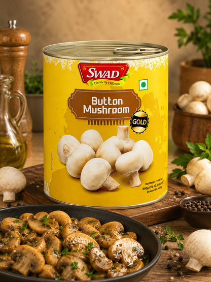 SWAD Button Mushroom-800g