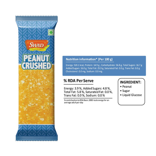SWAD Peanut Crushed Chikki 30g - Pack of 50