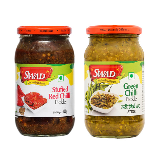 Spicy Lovers - Stuffed Red Chilli & Green Chilli Pickle