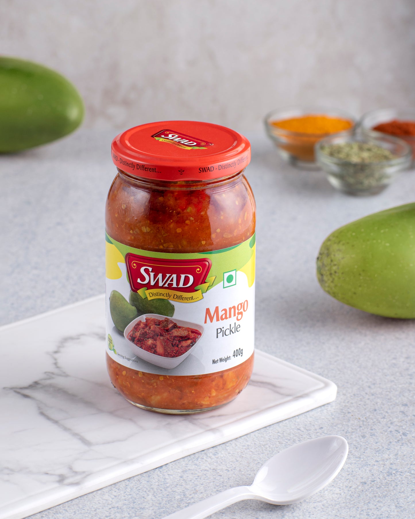 Daily Taste starter combo: Mango Pickle 400g & garlic chutney 250g