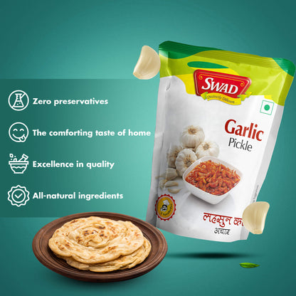 SWAD Mango,Mixed,Green Chilli,Kerda,Garlic,Chhundo,Gorkeri & Sweetlime Pickle 200g- Pack of 8 (1 Piece of each)