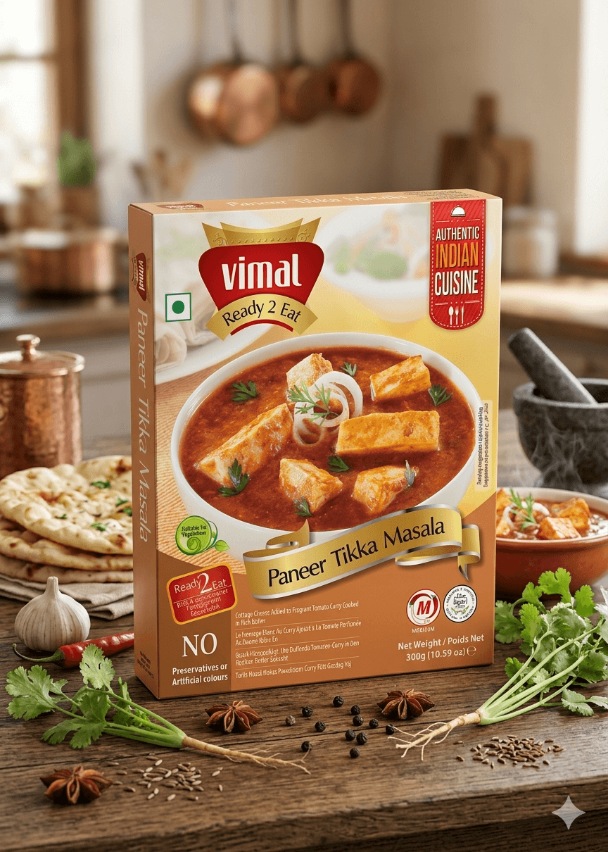 Family Meal Combo: Mango Pickle 200g (Olive Oil), Paneer tikka masala - 300g & Date and tamarind chutney 200g