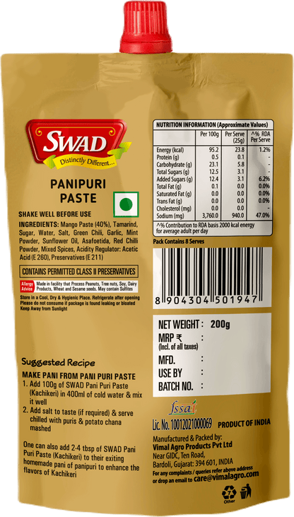 SWAD PaniPuri Mix 200g-Pack of 2