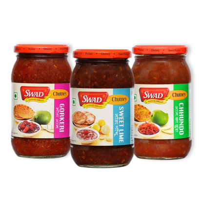 SWAD Combo Pack of Chhundo 500g|Gorkeri 500g|Sweetlime 500g