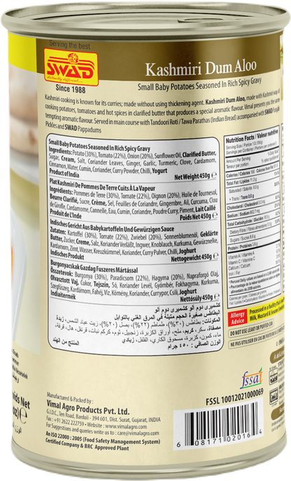 SWAD Ready to Eat Kashmiri Dum Aloo 450g