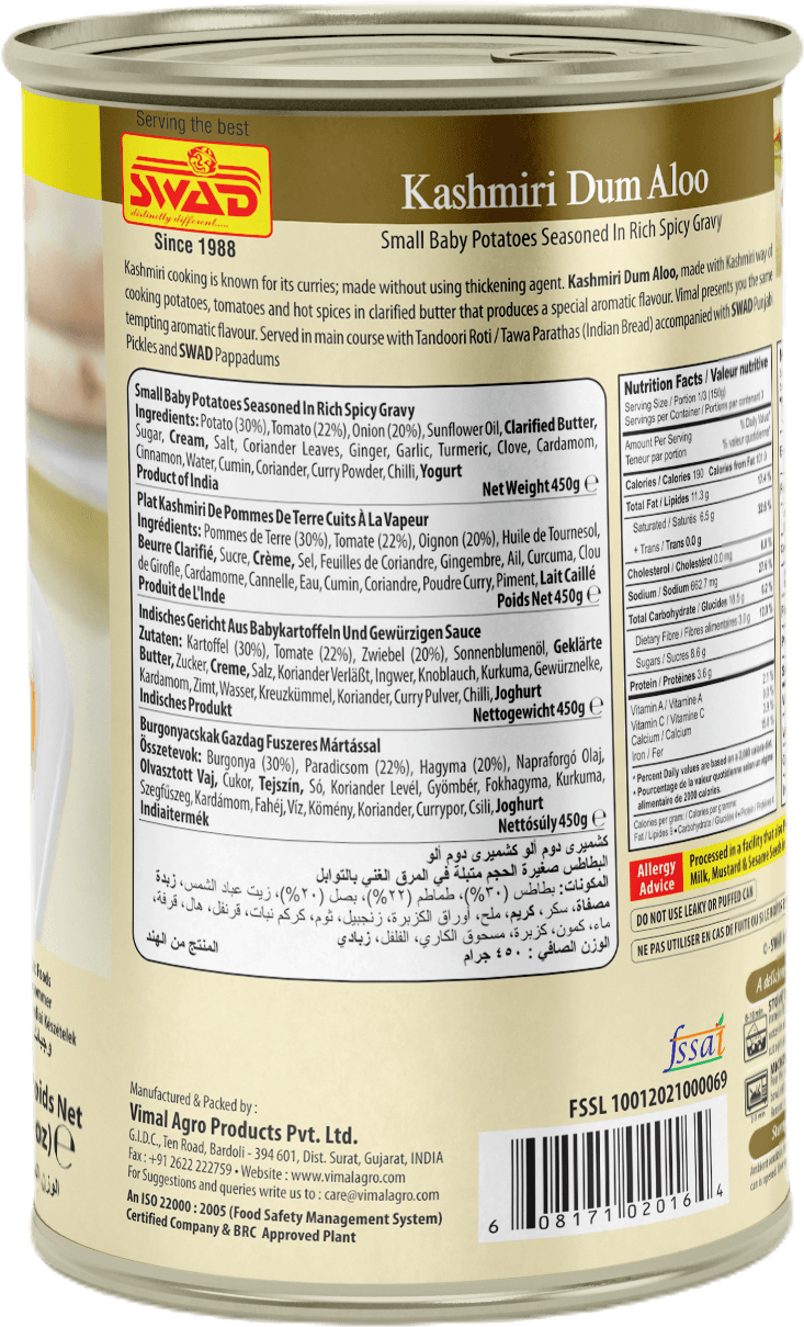 SWAD Ready to Eat Kashmiri Dum Aloo 450g