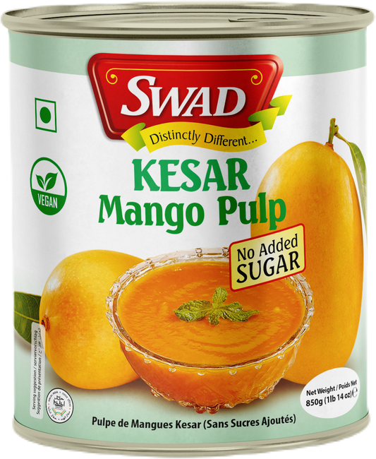 SWAD Kesar Mango Pulp No Added Sugar 850g
