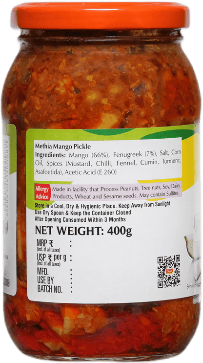 SWAD Methia Mango Pickle 400g