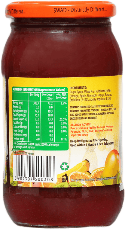 SWAD Mixed Fruit Jam 500g