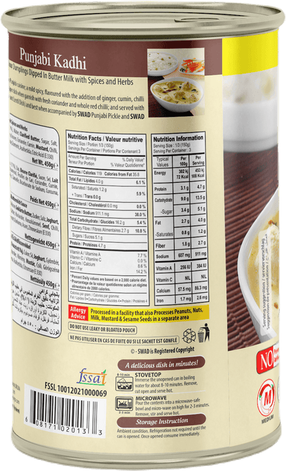 SWAD Ready to Eat Punjabi Kadhi 450g