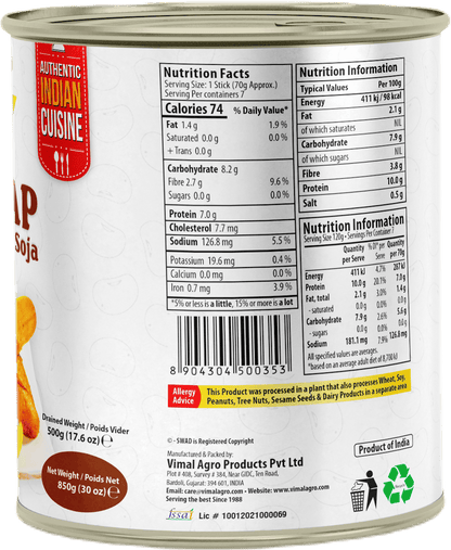 SWAD Soya Chaap 850g (Vegan)