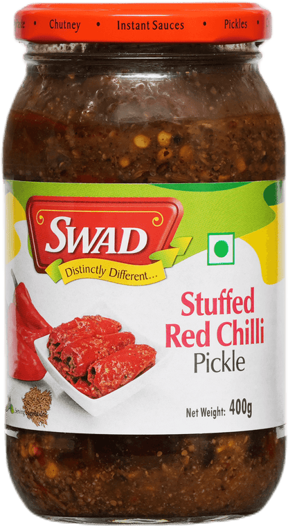 SWAD Stuffed Red Chilli Pickle- 400g