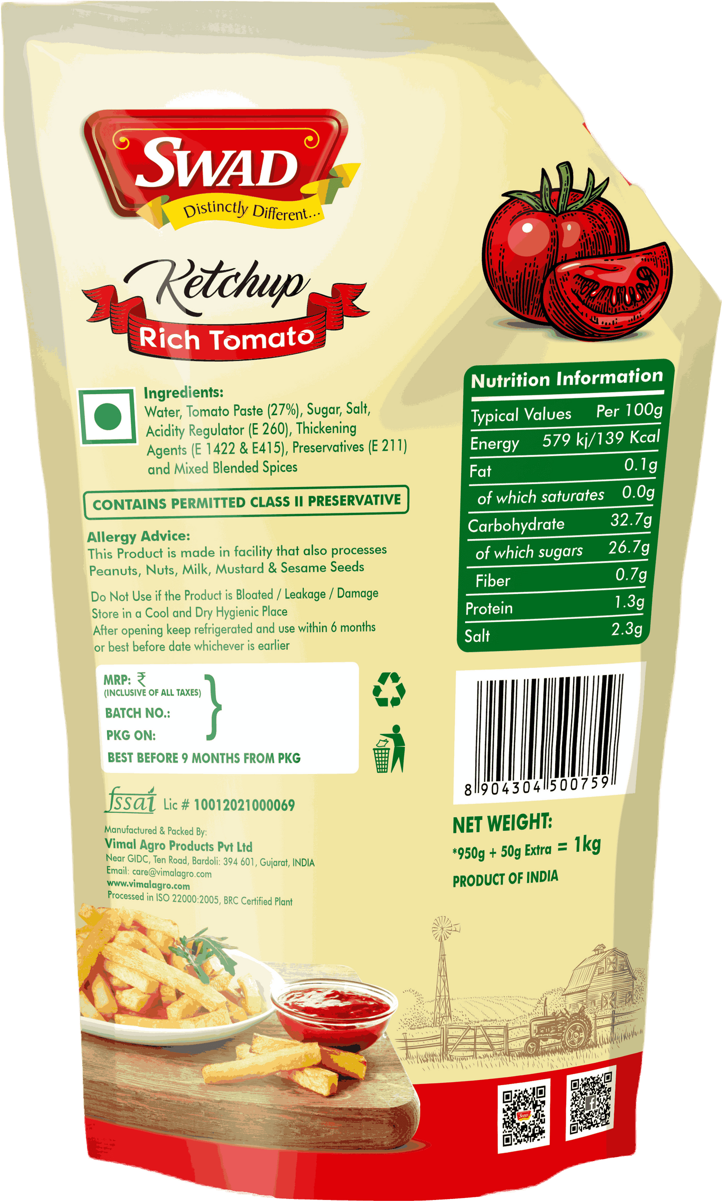 SWAD Tomato Ketchup 950g
