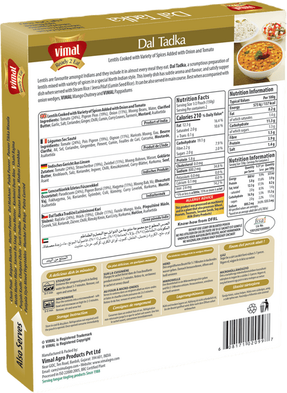 Vimal Dal Tadka 300g