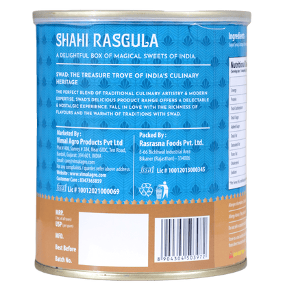 SWAD Combo Pack of Shahi Rasgulla & Gulab Jamun 1kg each