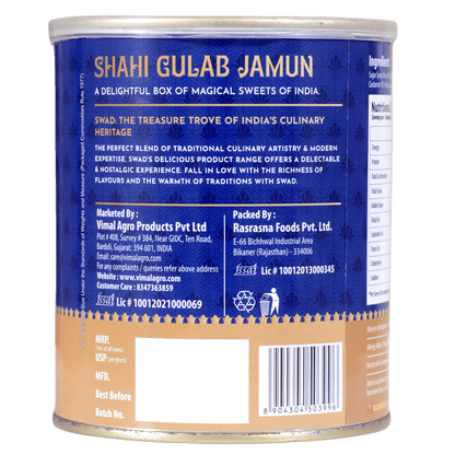 SWAD Combo Pack of Shahi Rasgulla & Gulab Jamun 1kg each