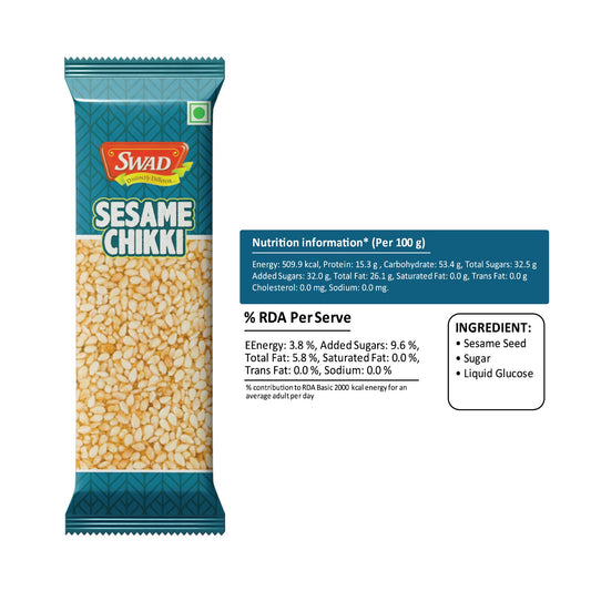 SWAD Sesame Chikki 25g - Pack of 50